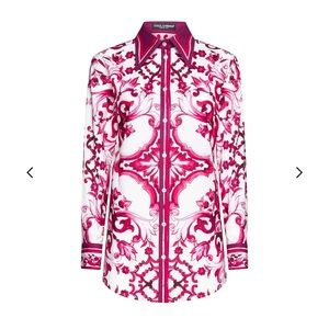 Dolce & Gabbana majolica shirt sz 46 nwt